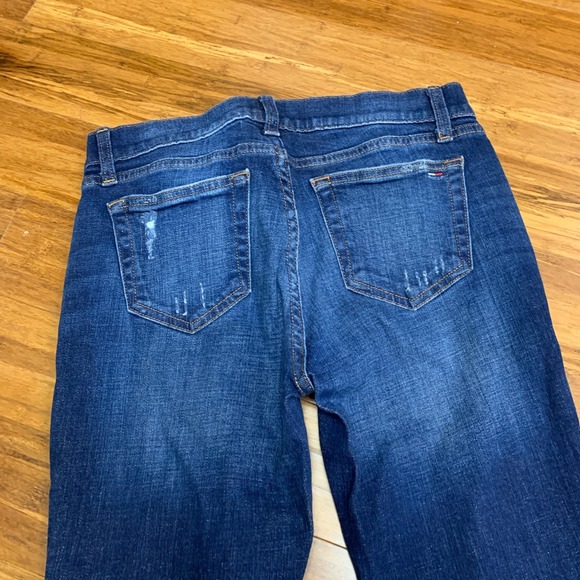 Tommy Hilfiger Denim Blue Distressed Skinny Legging Jeans Women's‎ 4 Embroidered - Picture 6 of 9